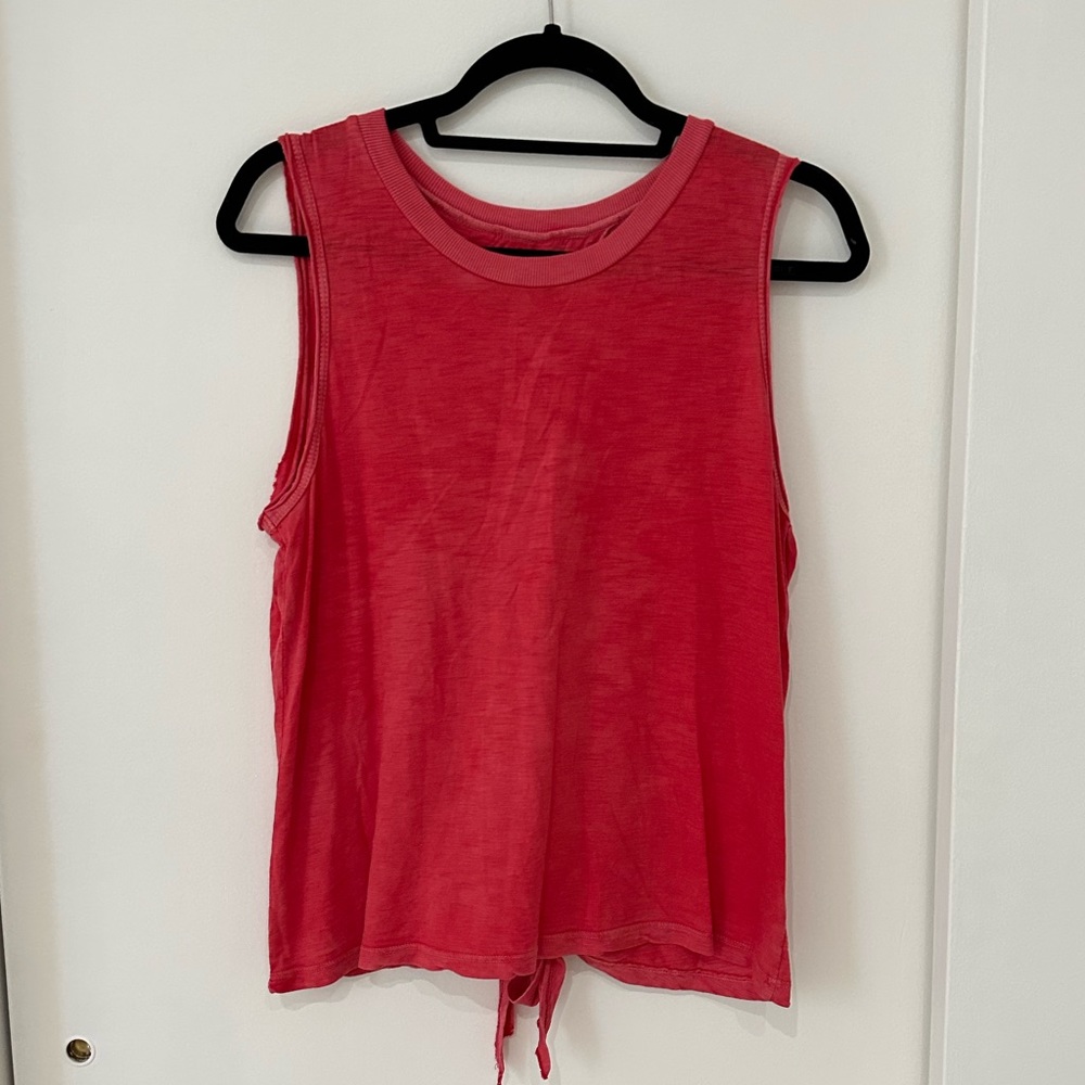 Tyler Jacobs Red Open Back Tank Top
